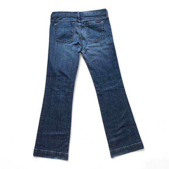 Fidelity Denim Hyacinth Low Waist Trouser Flare Jeans Size 31 Midnight Sapphire - Picture 3 of 12